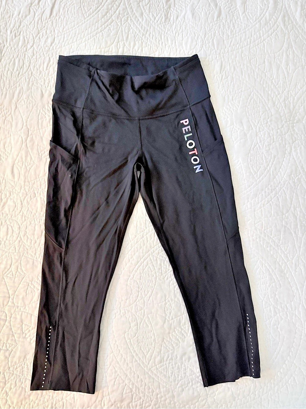 Peloton Black Athletic Leggings Size 8
